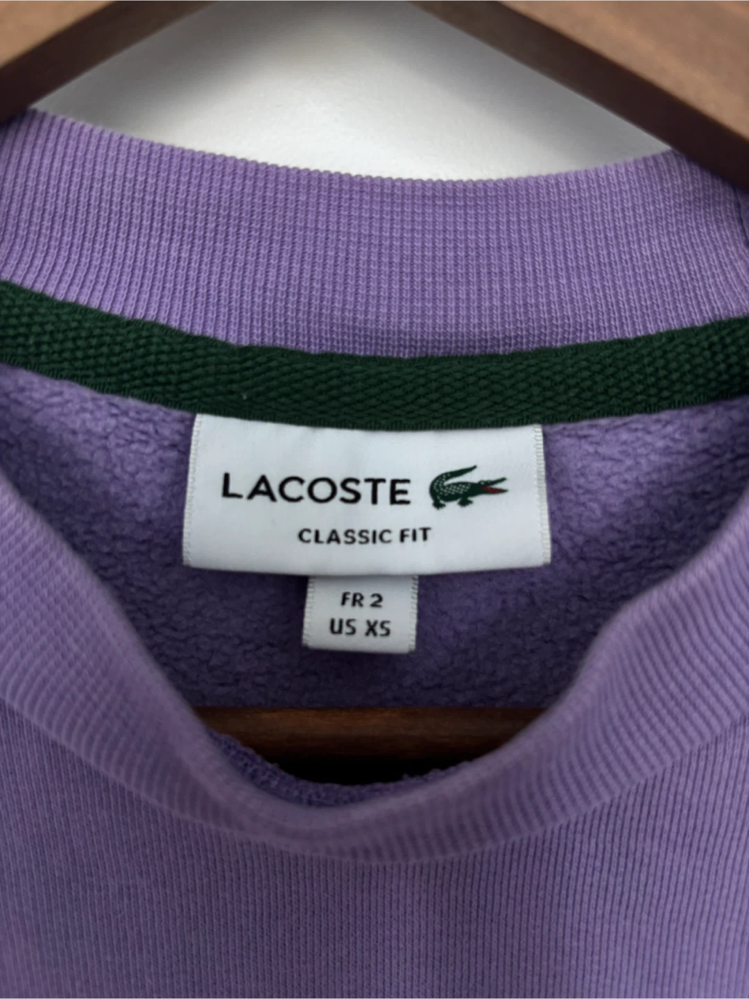 Lacoste purple fleece sweater - photo 3