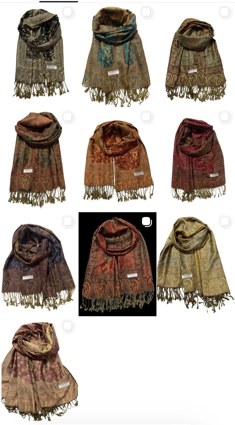 Pashmina Scarves - 10 Colours
