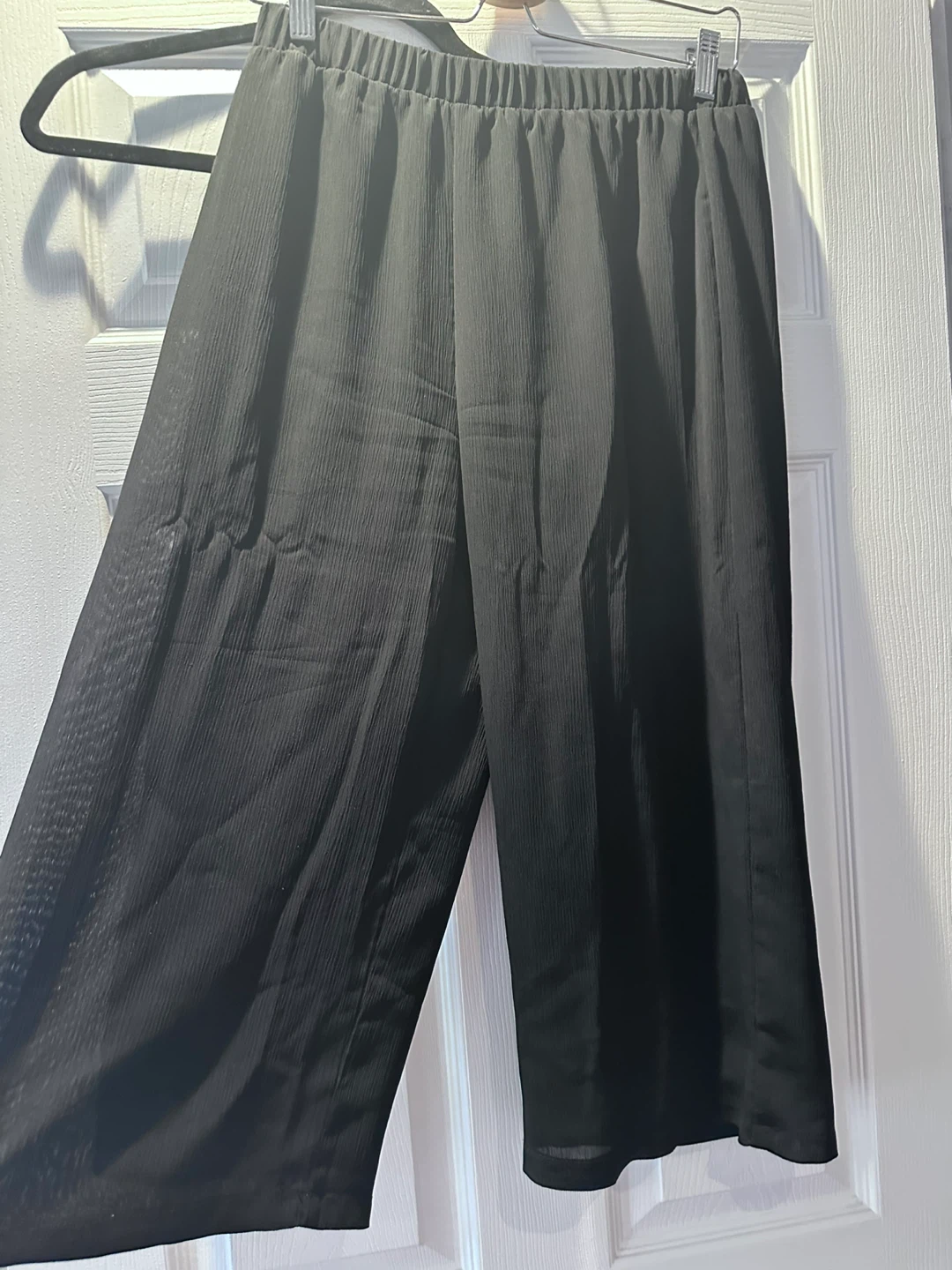 Bershka Black Wide Leg Pants