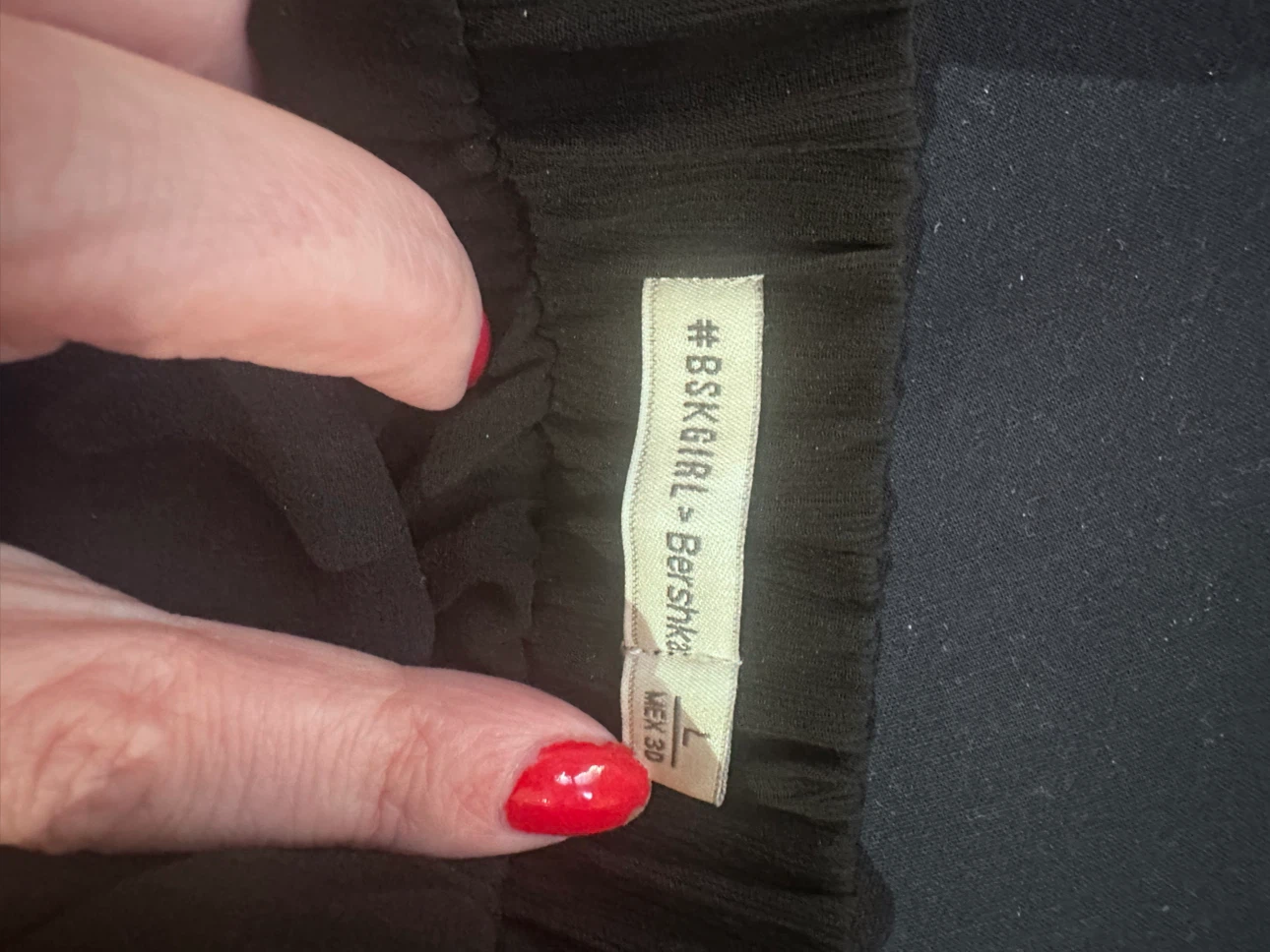 Bershka Black Wide Leg Pants - photo 2