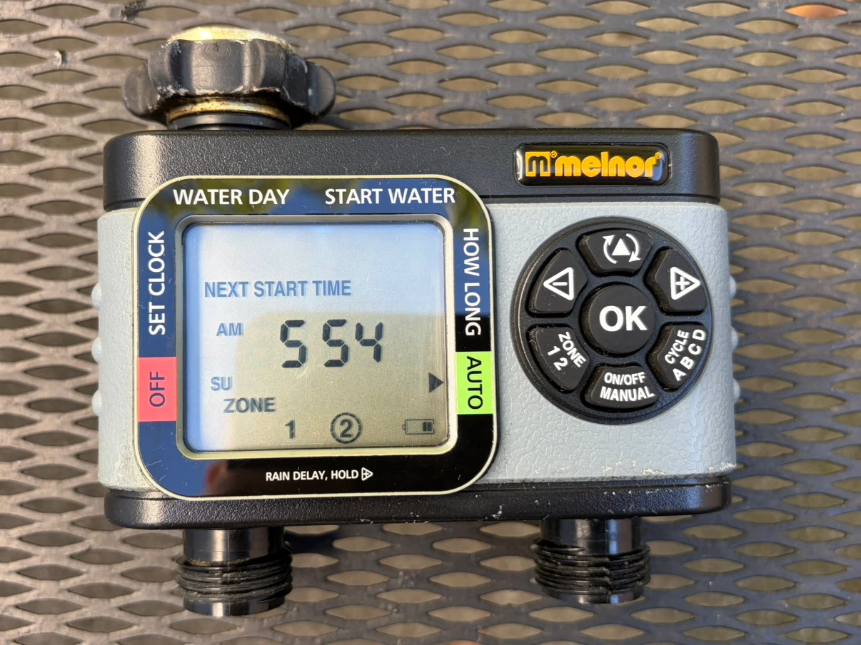 Melnor 2-Zone Water Timer with Soil Moisture Sensor