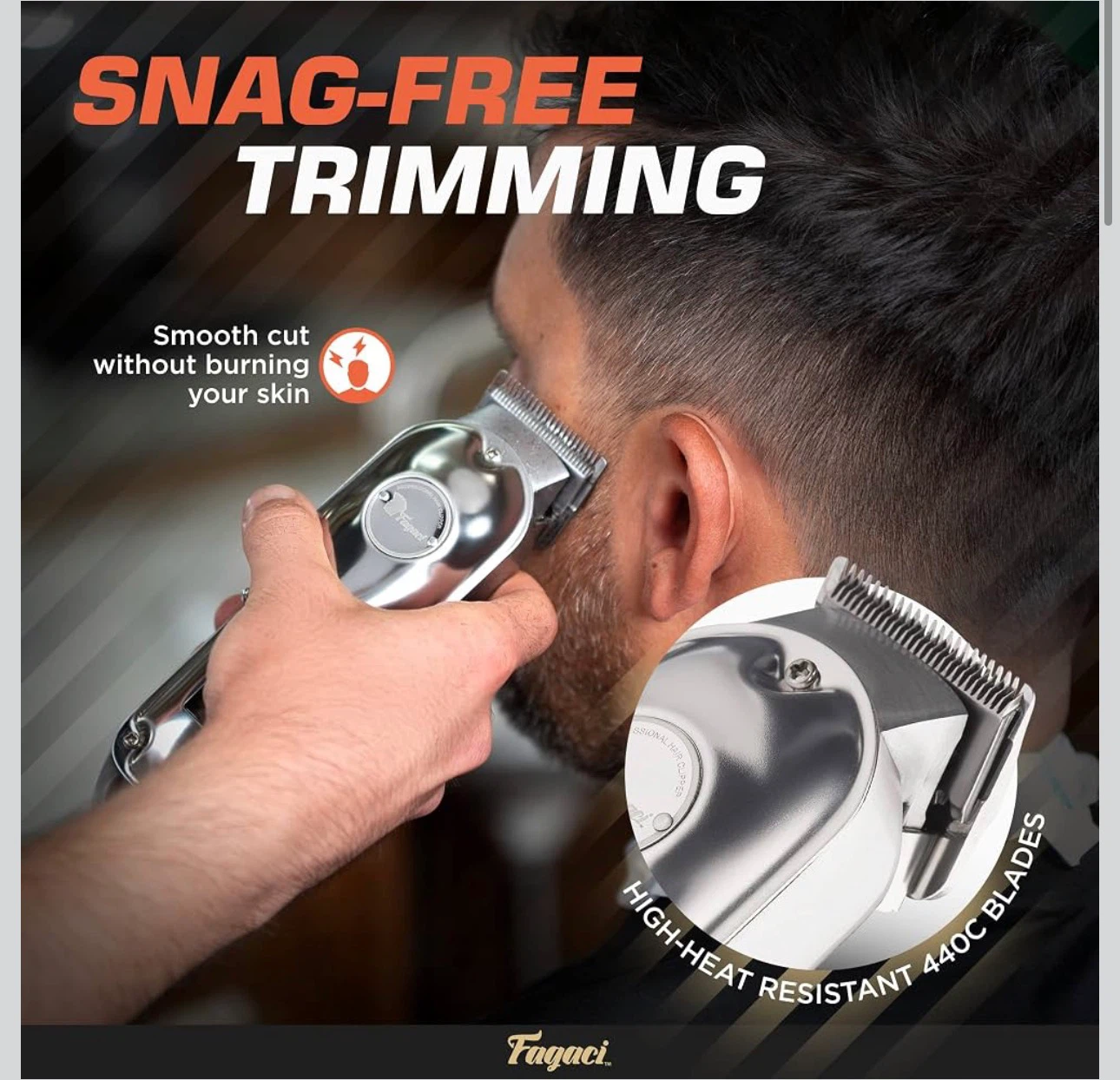 Fagaci Professional Cordless Hair Clipper Kit - photo 2