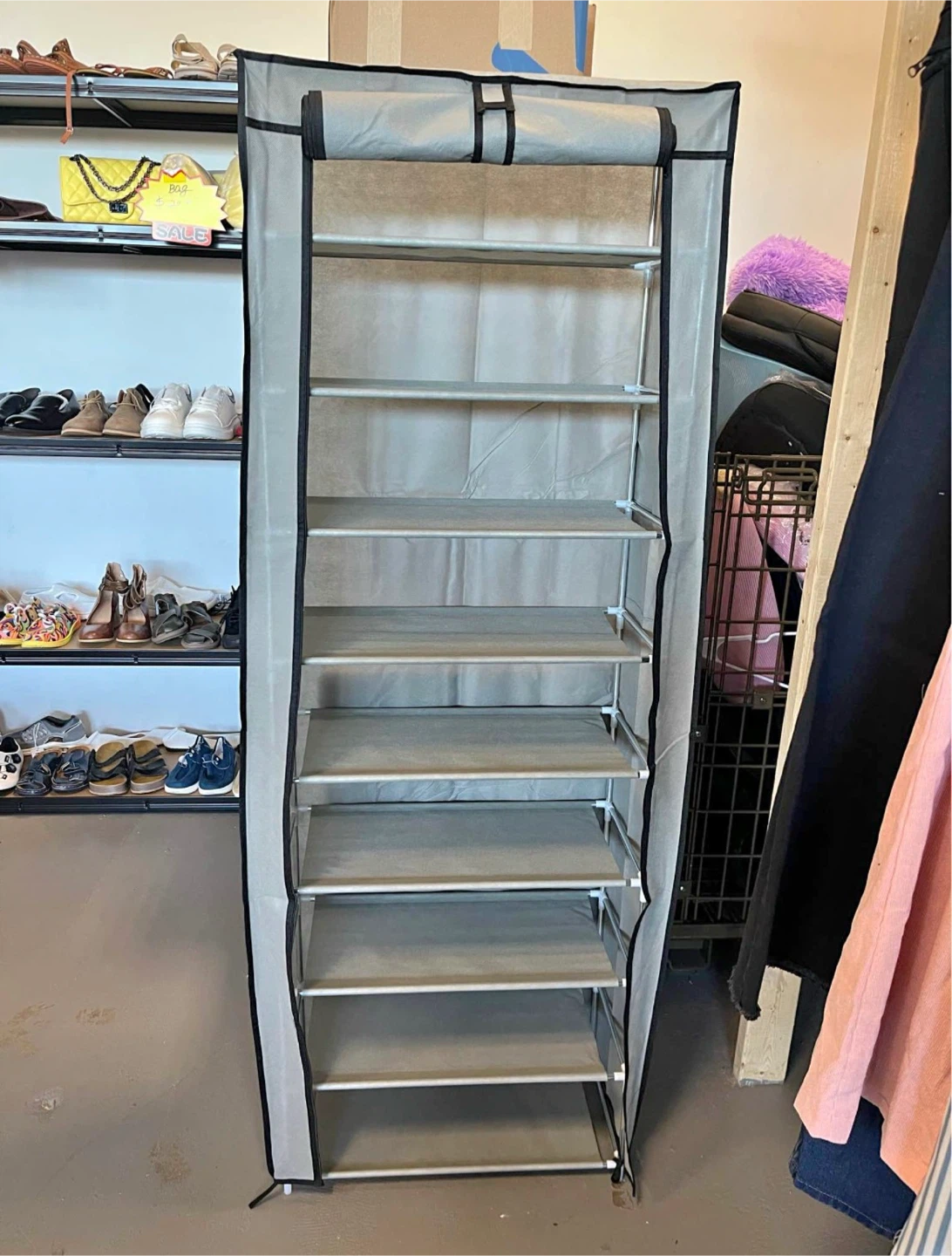 Tall Fabric Covered Shoe Rack (Brand New in the box) - photo 4