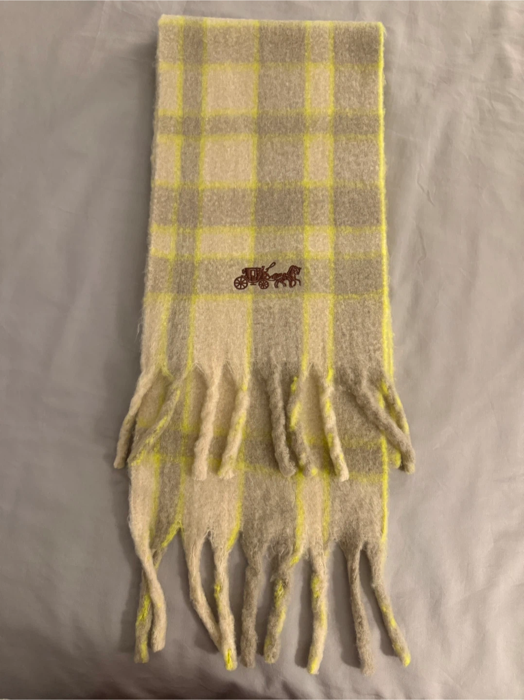 Coach Plaid Scarf
