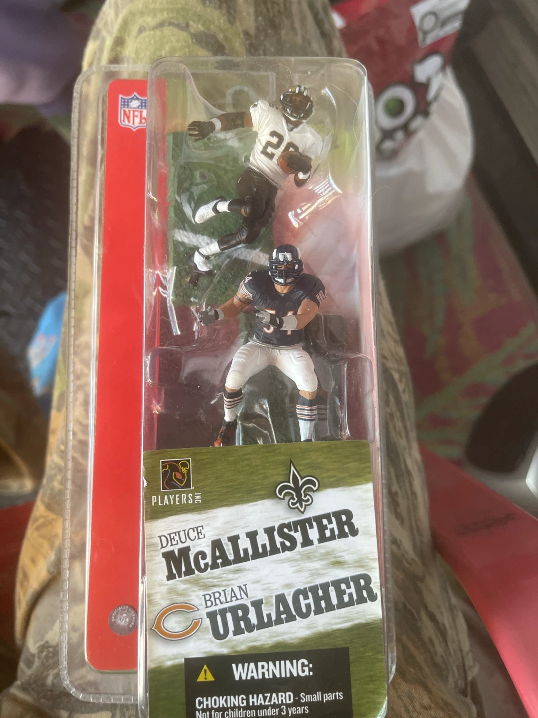 NFL Players Inc. Deuce McAllister and Brian Urlacher Figures