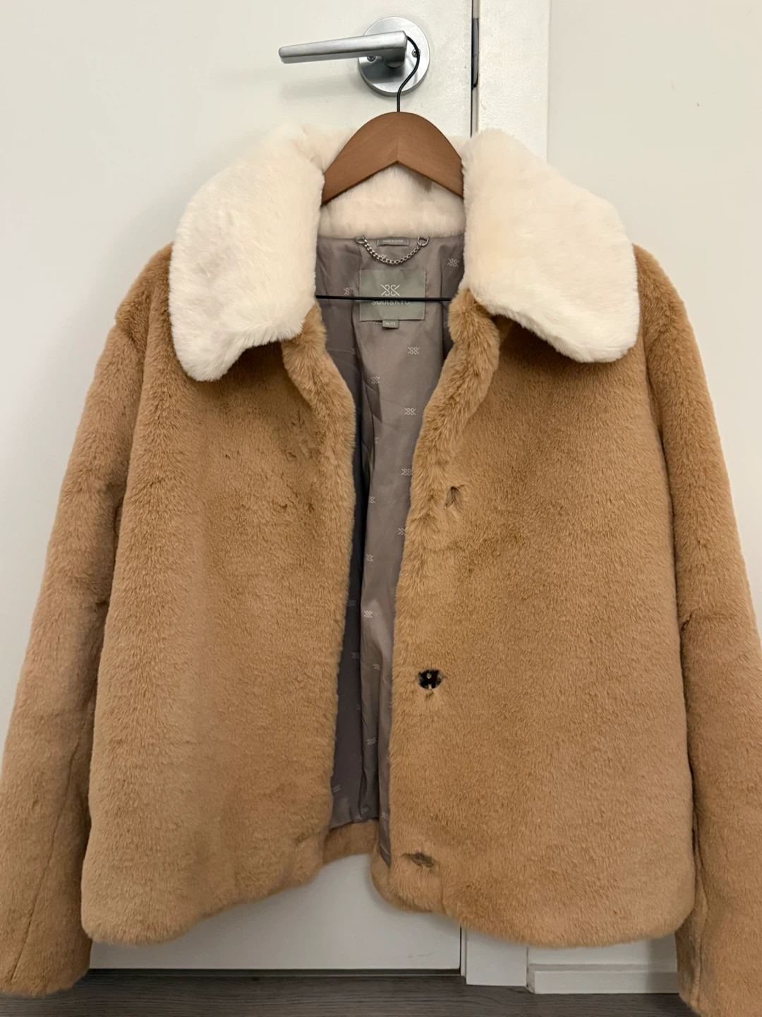 Soia & Kyo Faux Fur Jacket - Camel - photo 2