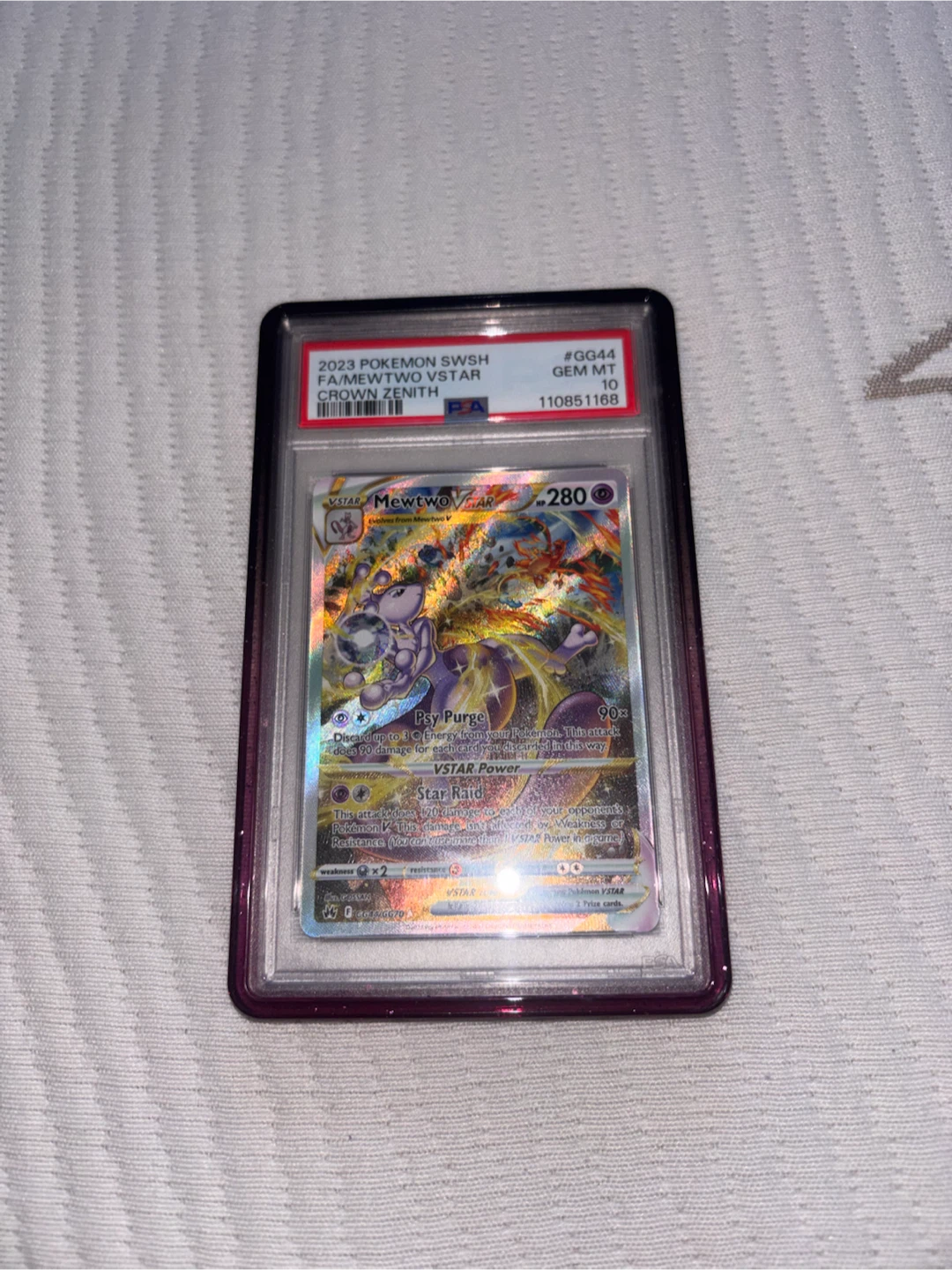 PSA 10 Mewtwo VSTAR Crown Zenith #GG44
