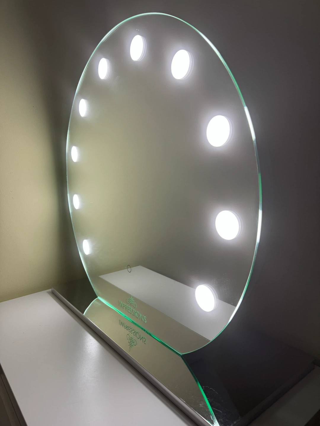 IKEA cabinet & Impressions Vanity Round LED Mirror - photo 4