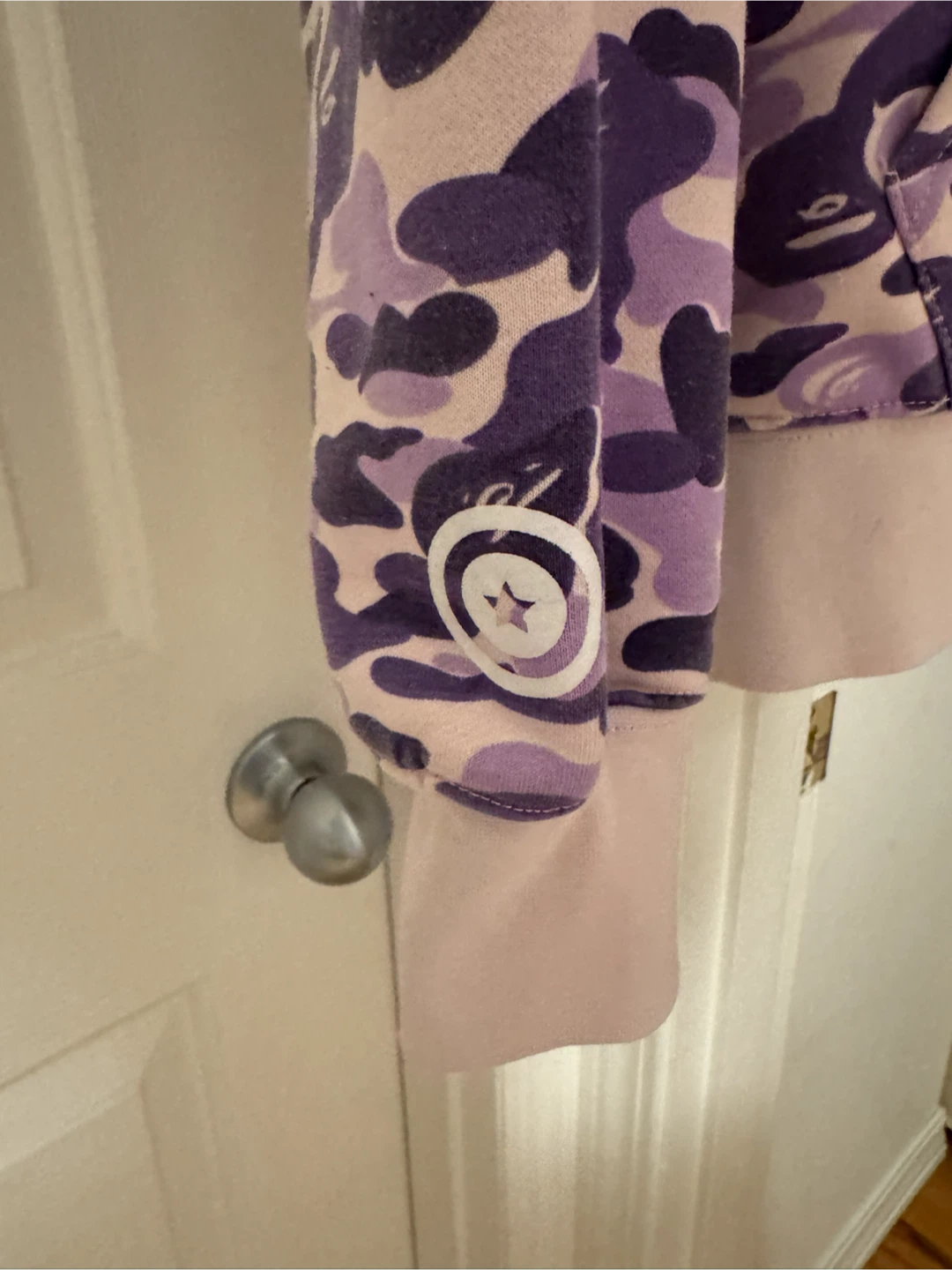 A Bathing Ape Purple Camo Shark Hoodie - photo 2