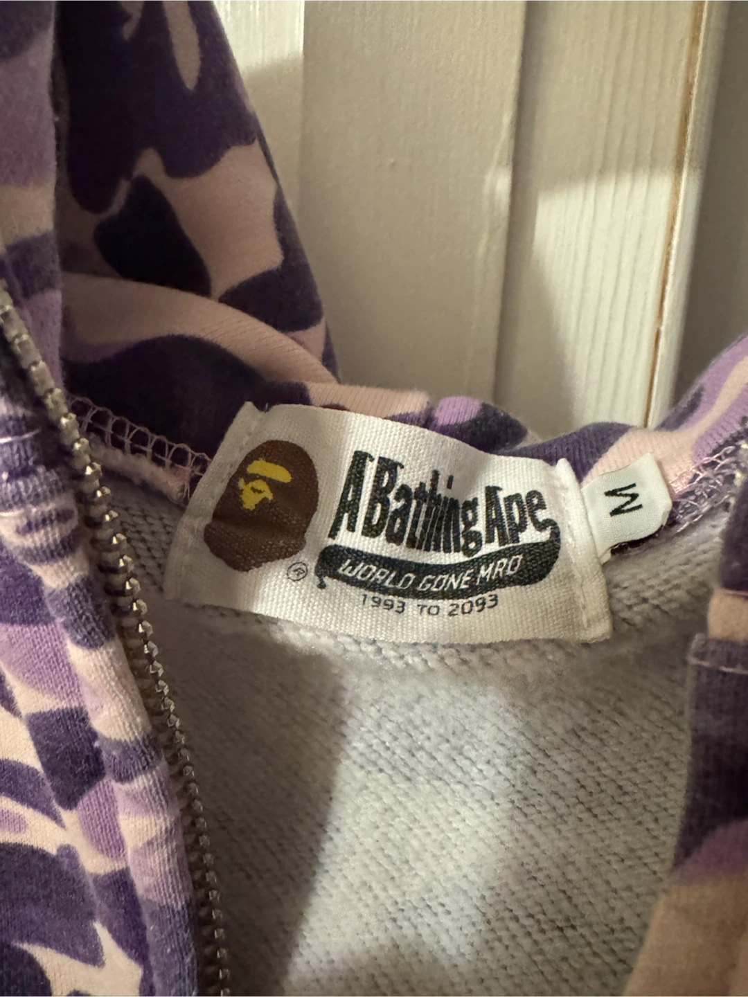 A Bathing Ape Purple Camo Shark Hoodie - photo 4