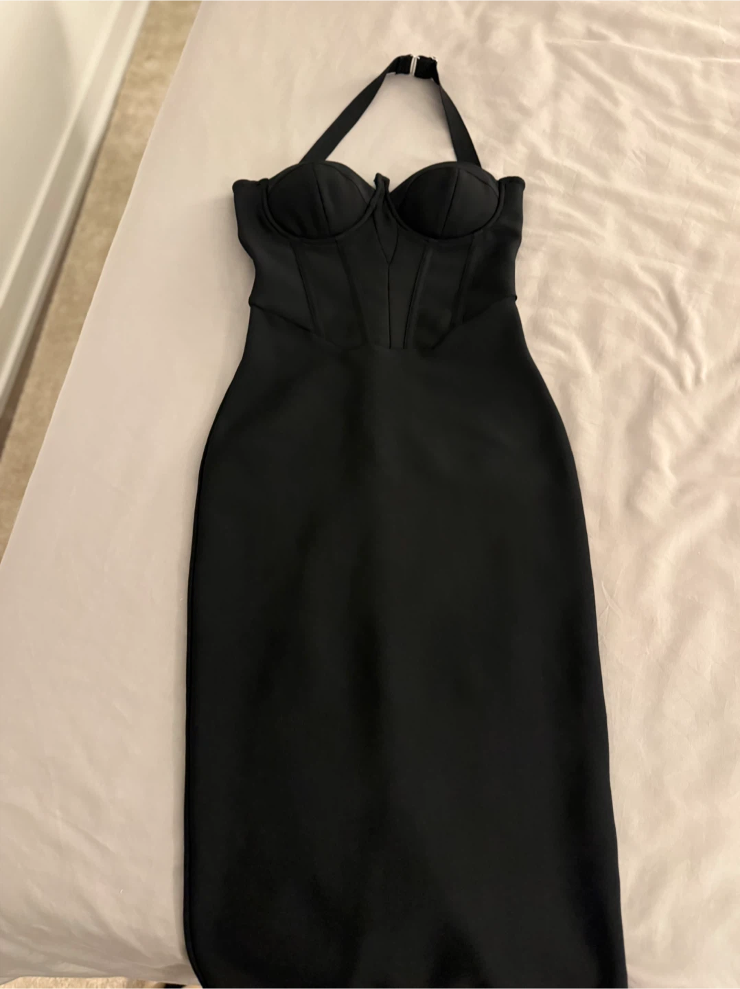 Black corset halter dress - photo 2