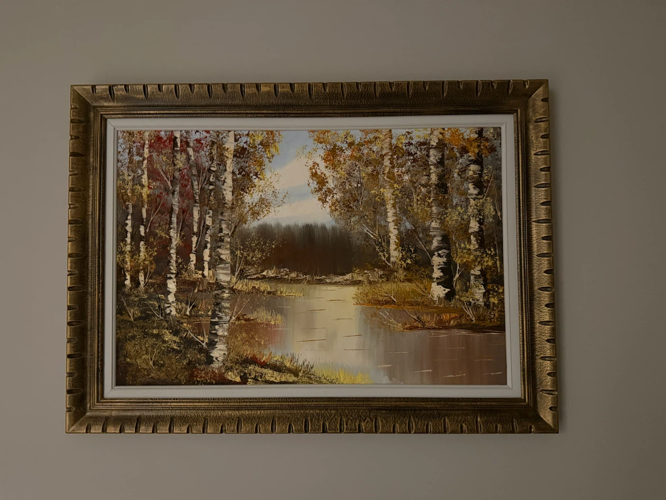 Set of two vintage landscape oil paintings - photo 3