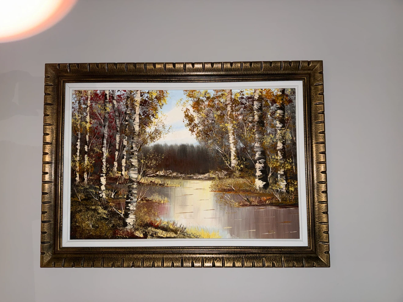 Set of two vintage landscape oil paintings - photo 4