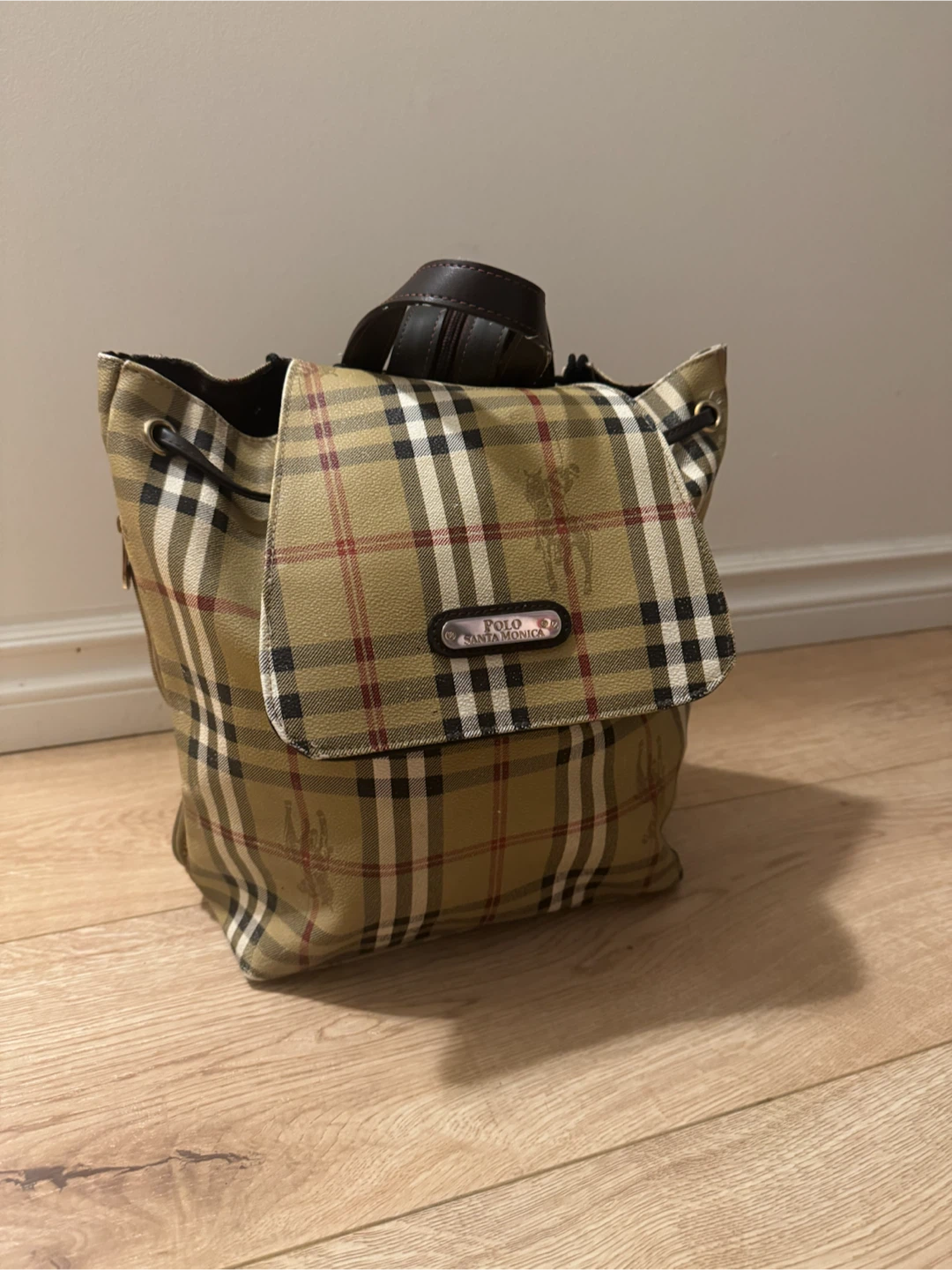 Polo Santa Monica Plaid Backpack