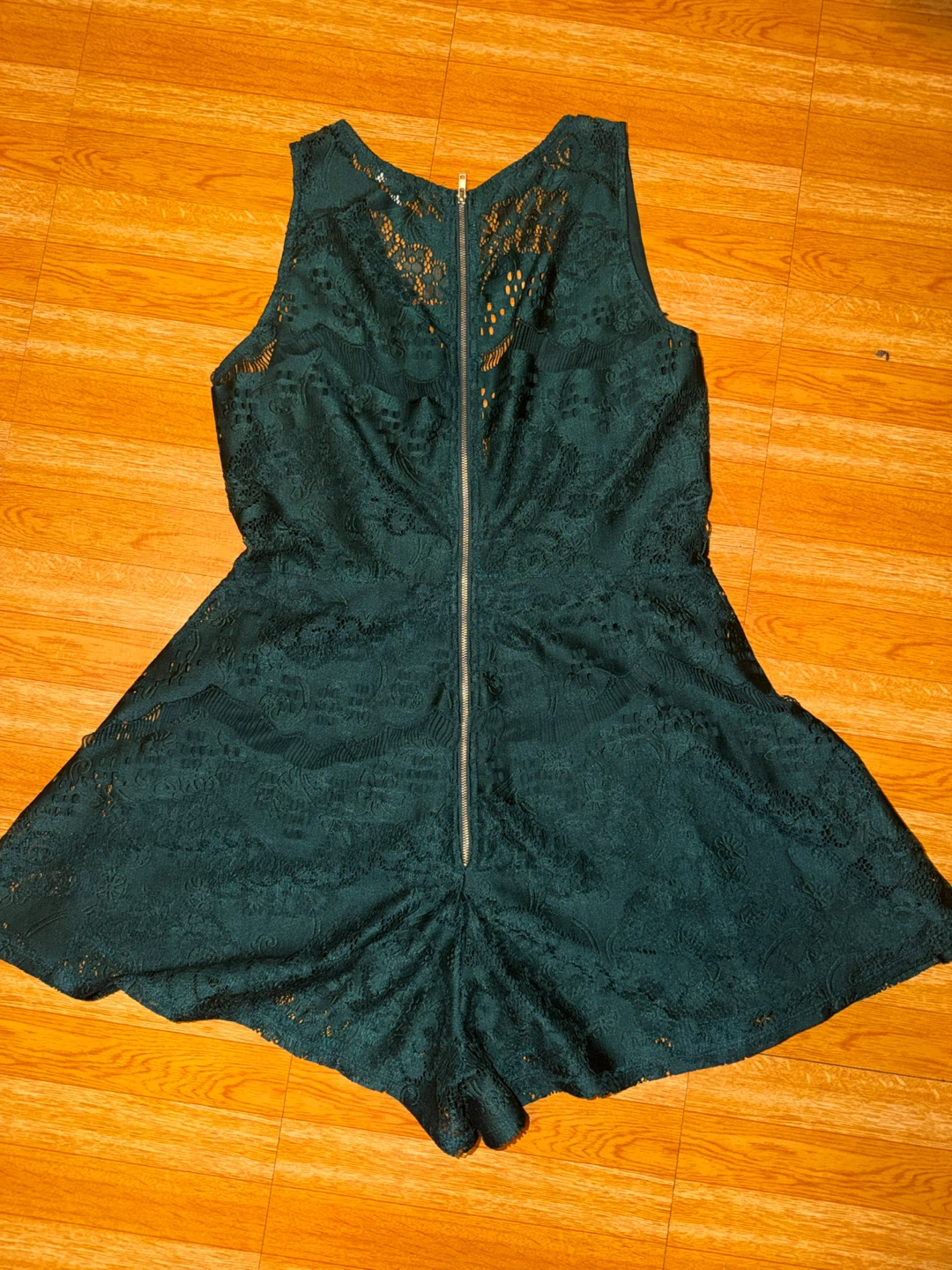 Charlotte Russe Forest Green Lace Romper - photo 3