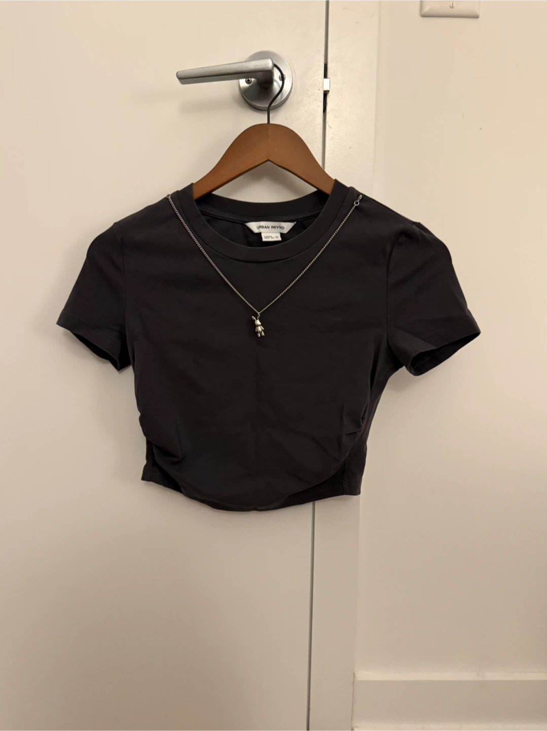 Urban Revivo Chain Detail Crop Top