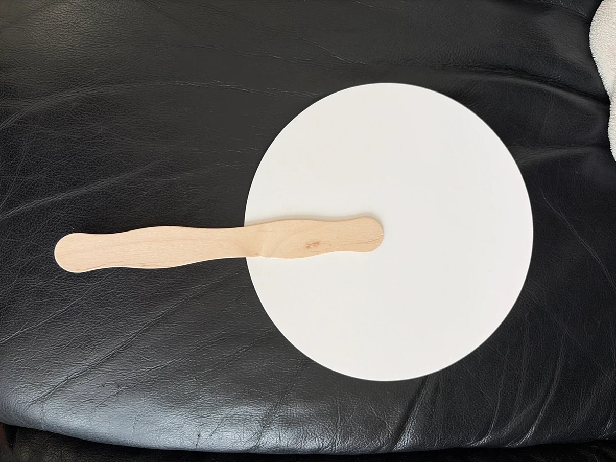 Plain White Hand Fan