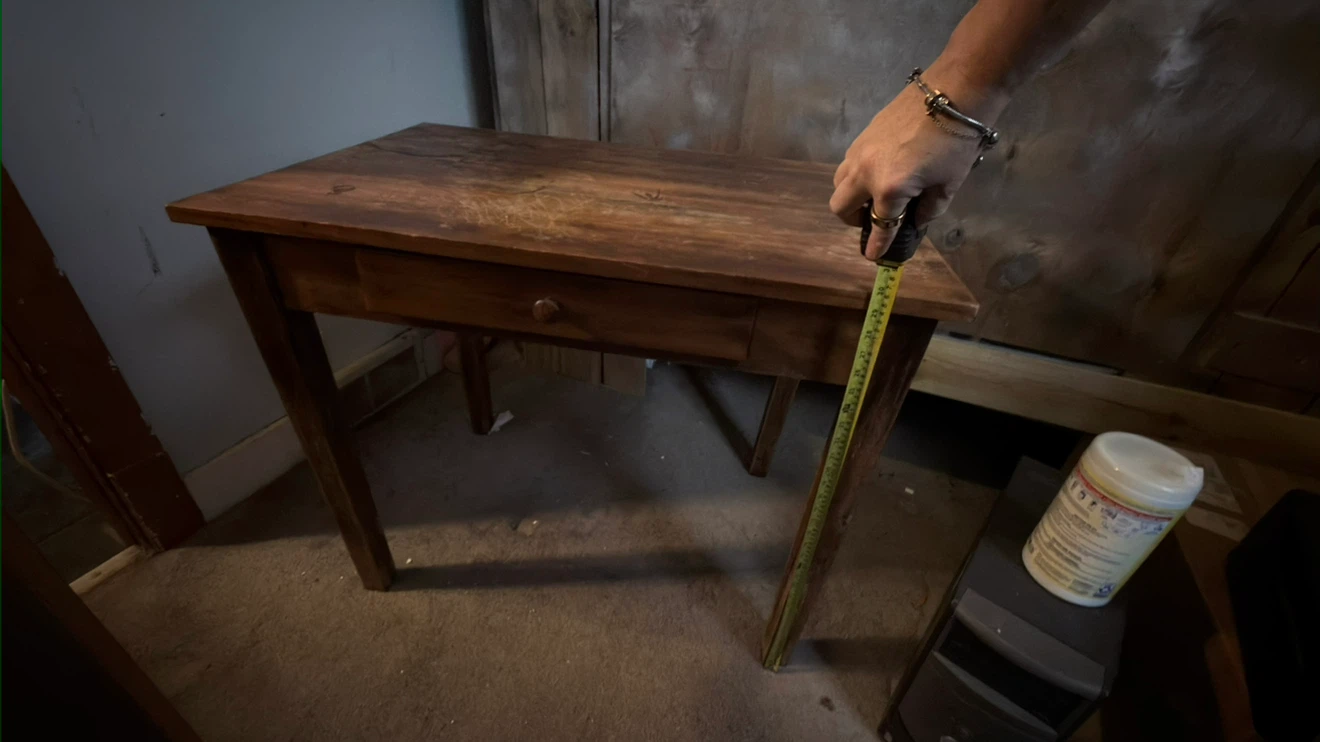 Wooden Desk with Drawer - photo 3