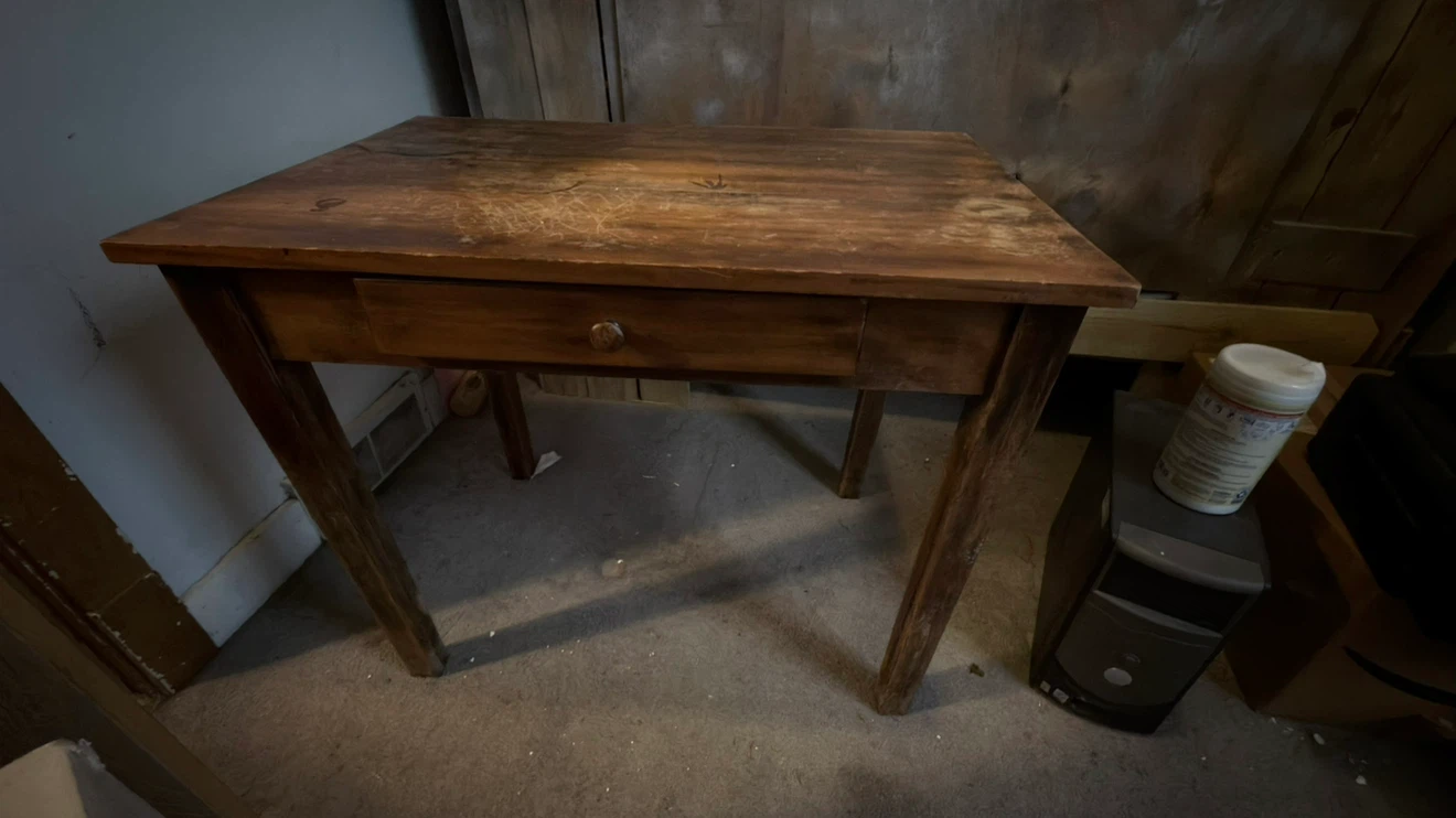 Wooden Desk with Drawer - photo 5