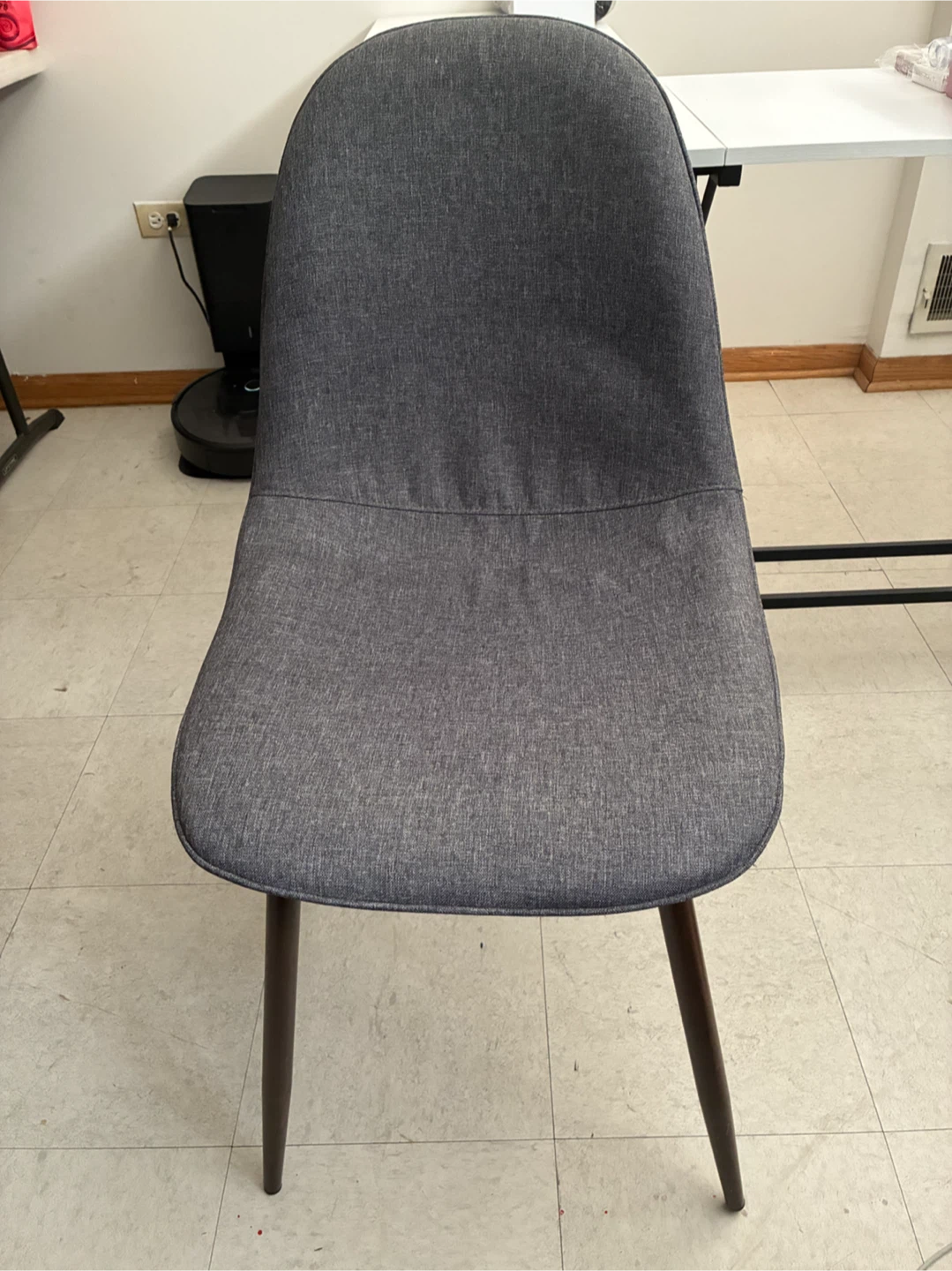 Raina Mid-century Upholstered Dining Chairs (Set of 2) Grey