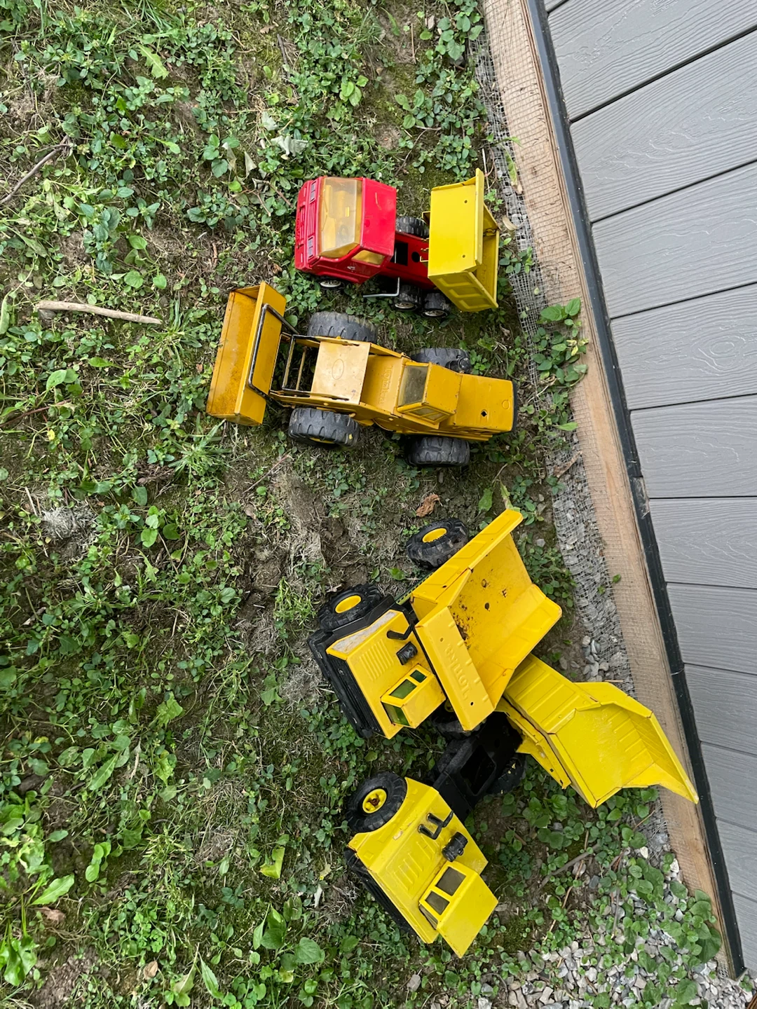 Set of 4 Vintage Tonka Construction Toy Trucks - photo 2