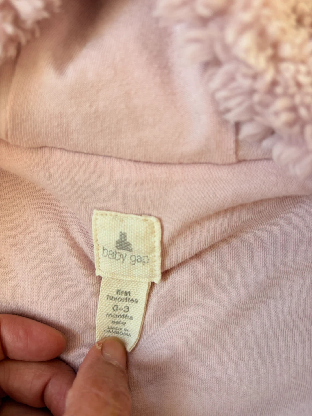 Baby Gap Pink Sherpa One-Piece - photo 3