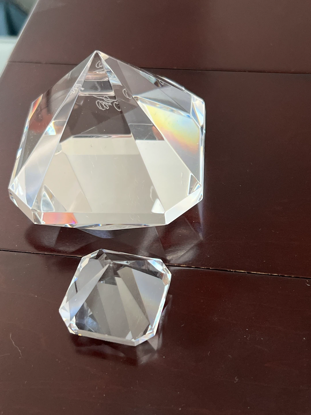 Oleg Cassini Crystal Diamond Paperweights - photo 3