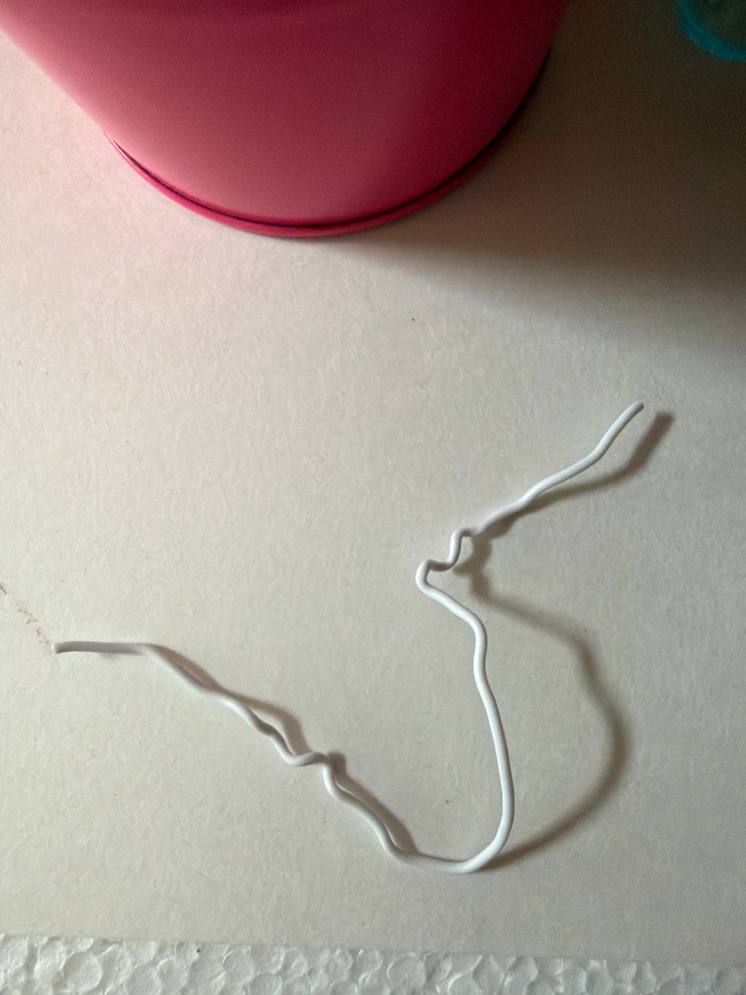 White Metal Wire Accessory