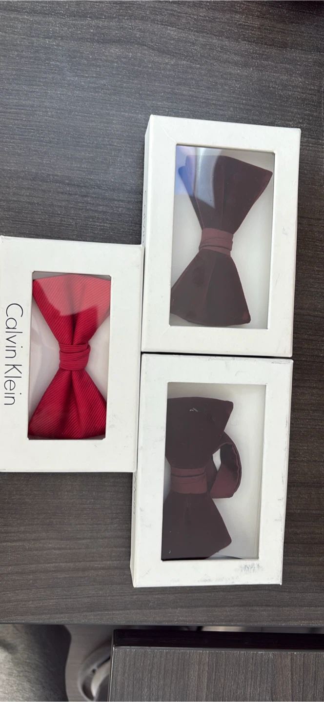 Three Calvin Klein Bow Ties