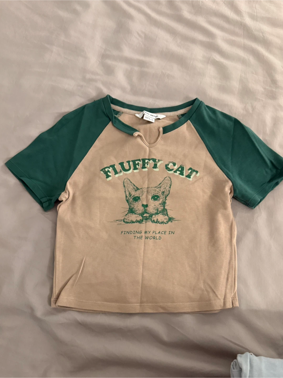 Urban Revivo Fluffy Cat Print T-Shirt