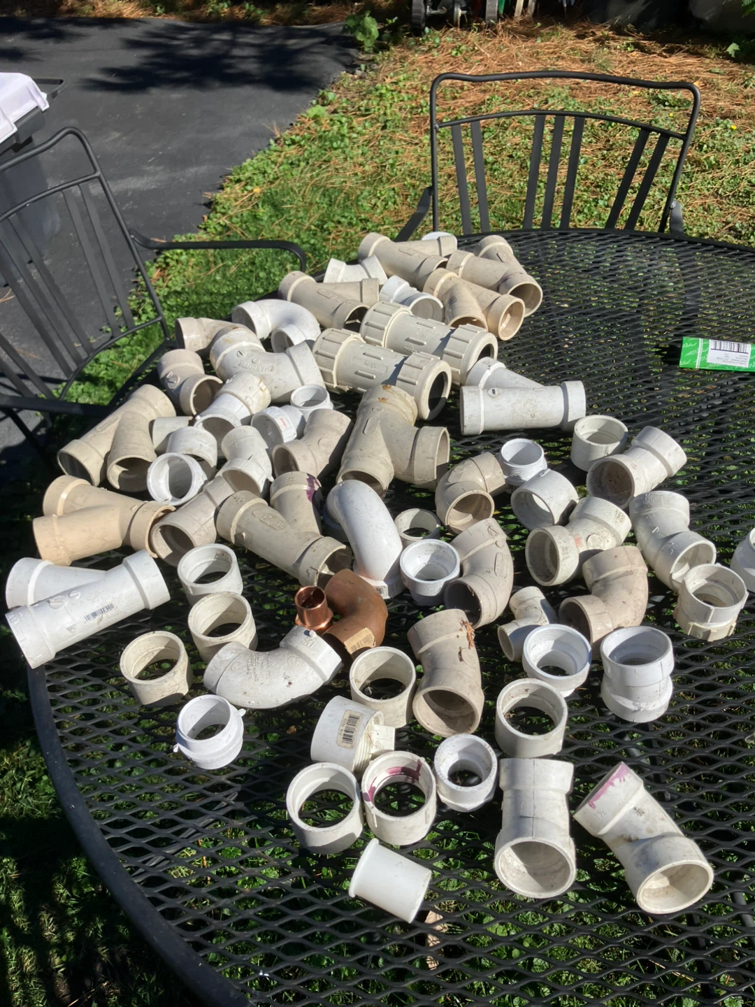 Assorted PVC Plumbing Pipe Fittings - photo 2