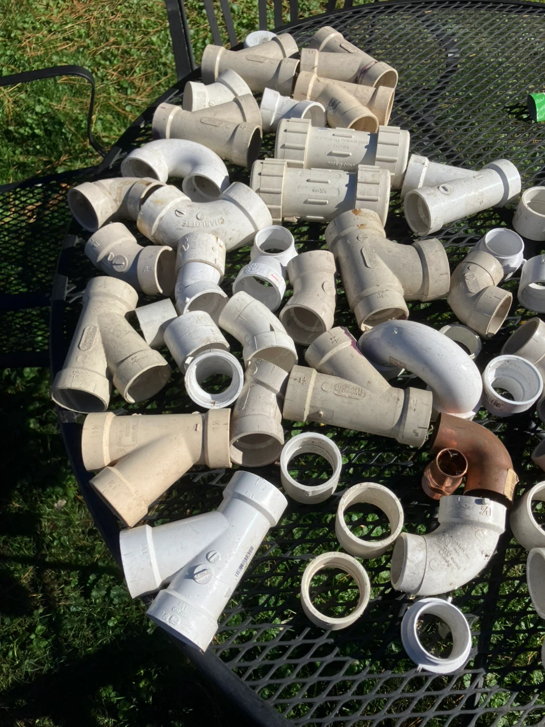 Assorted PVC Plumbing Pipe Fittings - photo 4