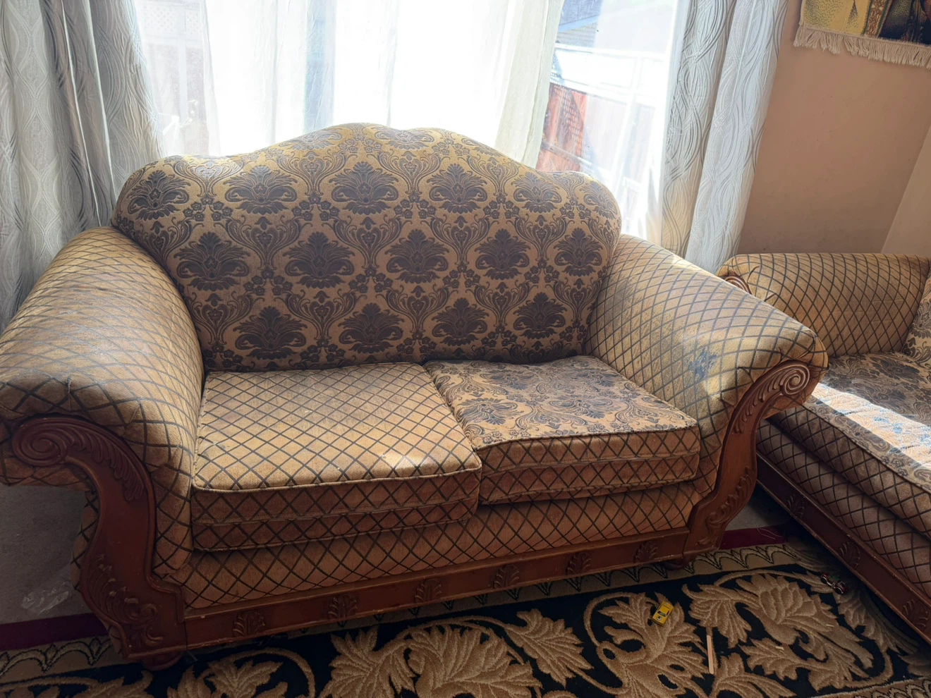 Vintage Style Two-Seater Sofa - photo 2