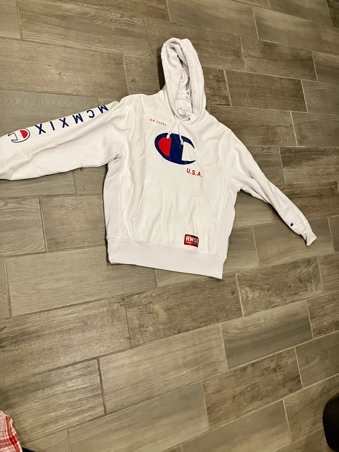 Champion Reverse Weave White Hoodie - photo 2