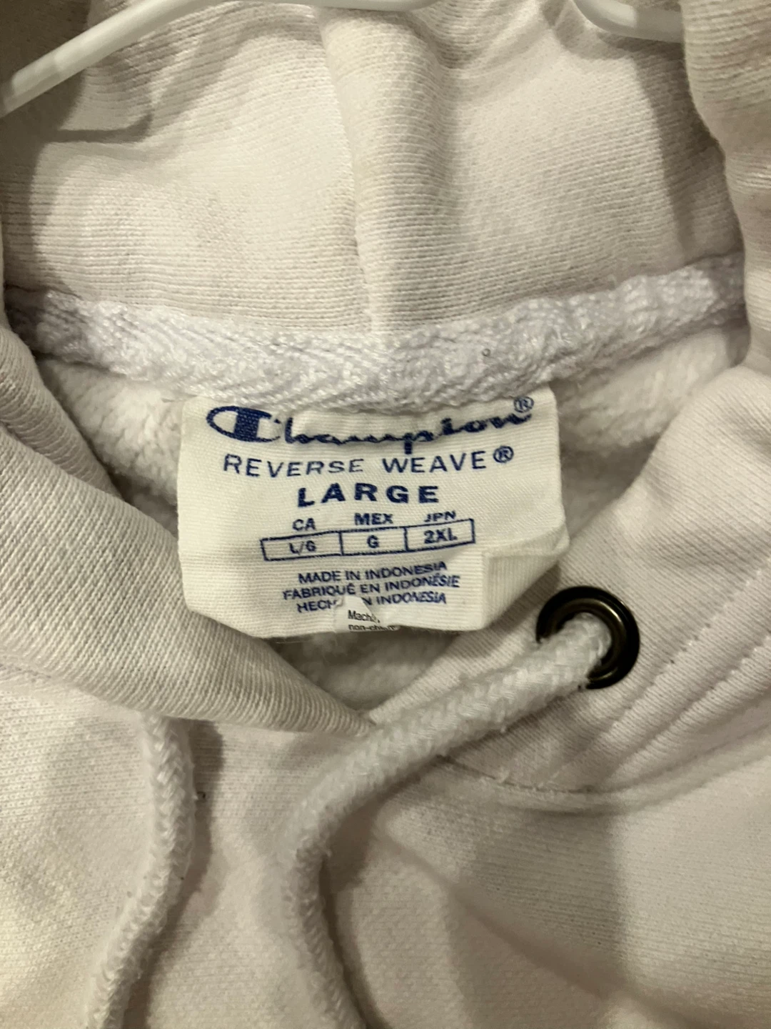 Champion Reverse Weave White Hoodie - photo 4