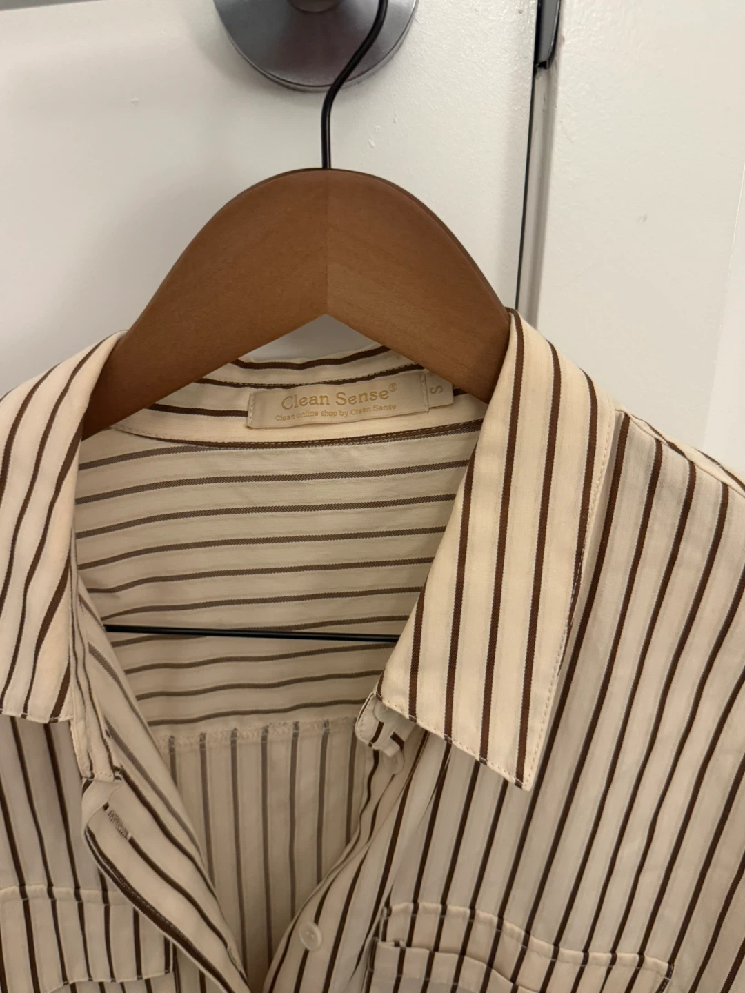 Various Clean Sense Striped Button-Down Shirt Small - photo 2