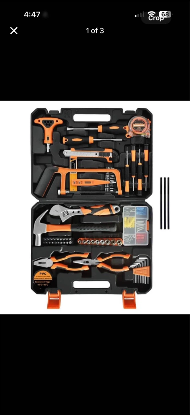 Comprehensive Household Tool Set in Carry Case