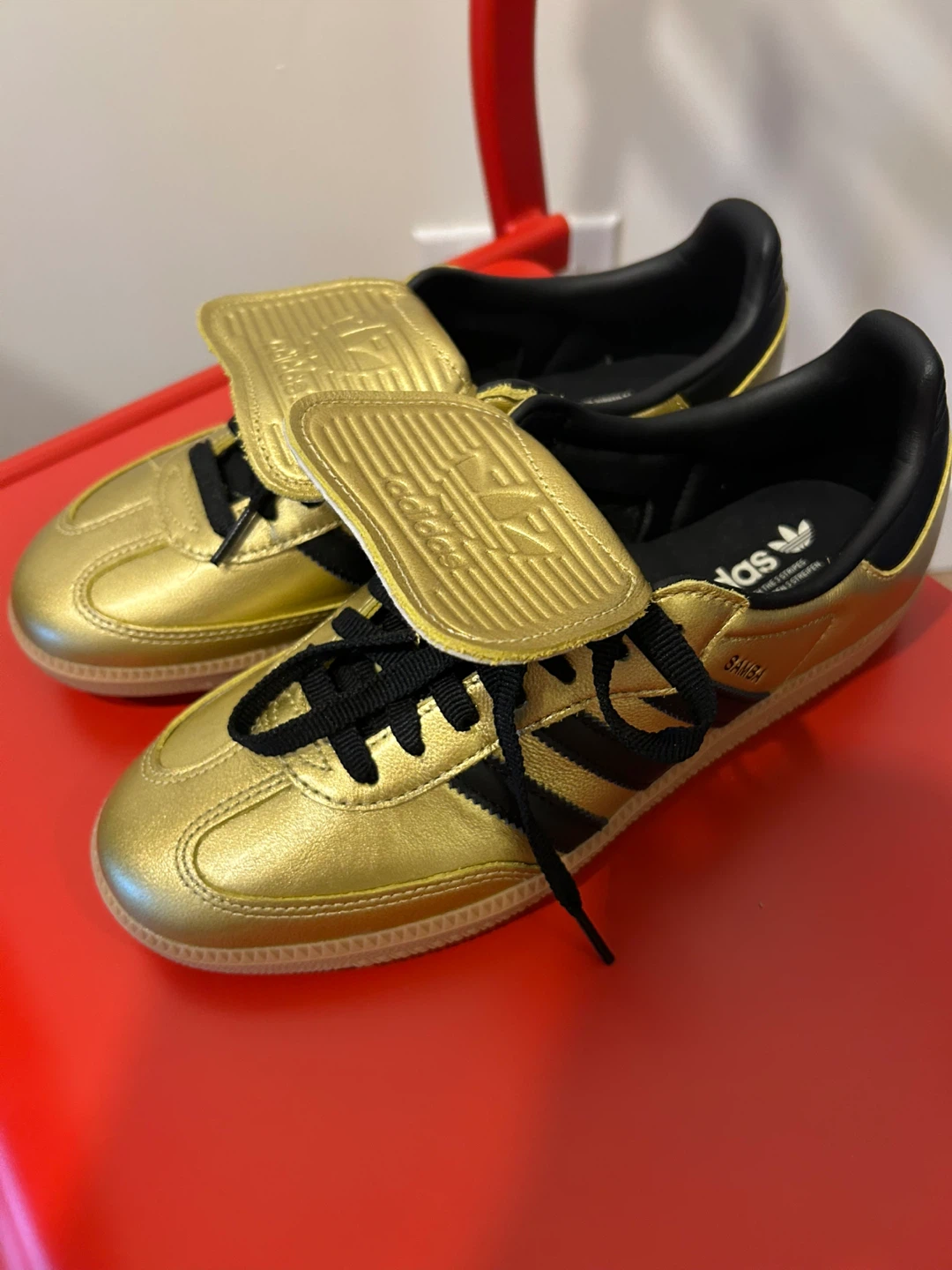 Brand New Adidas Gold Sambas (W9) - photo 2