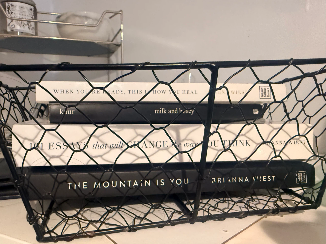Books by Brianna Wiest and Rupi Kaur