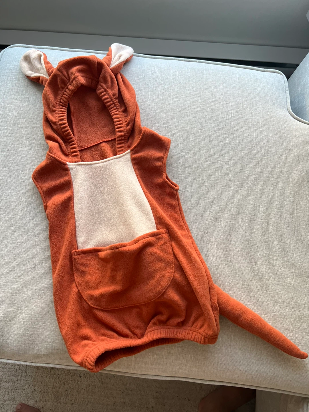 Kangaroo Fleece Costume Vest for 1-2 years old