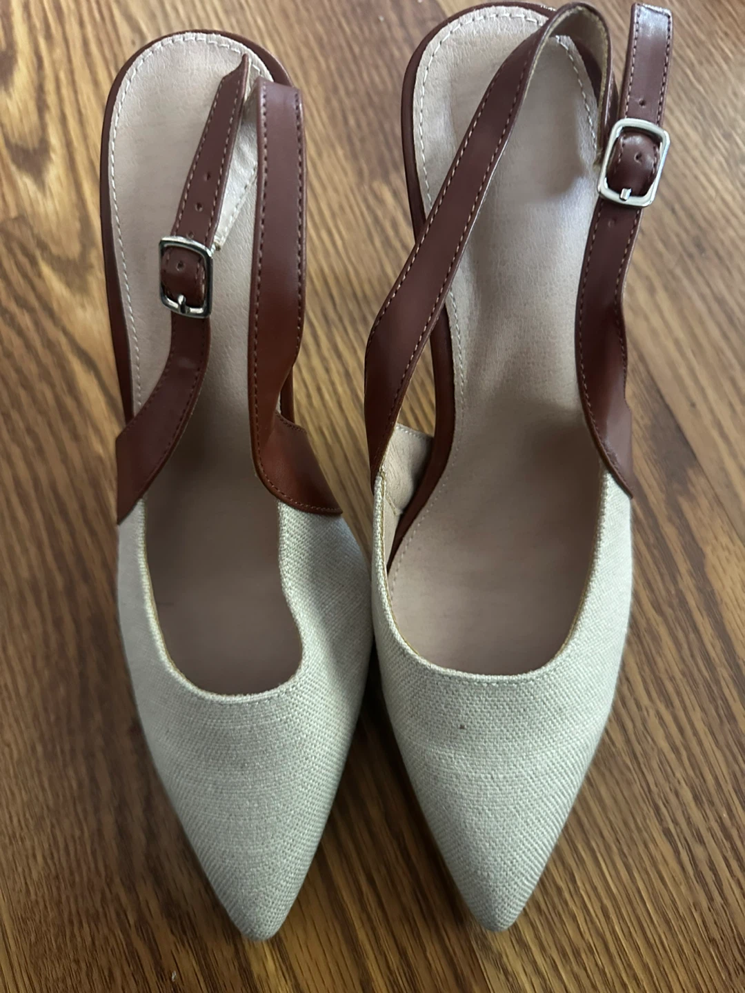 Two-Tone Slingback Pumps