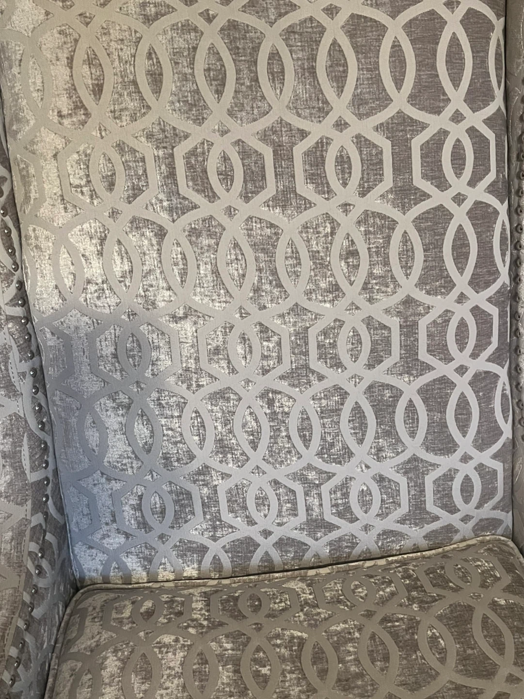 Tufted Sofa and Patterned Accent Chair - photo 3