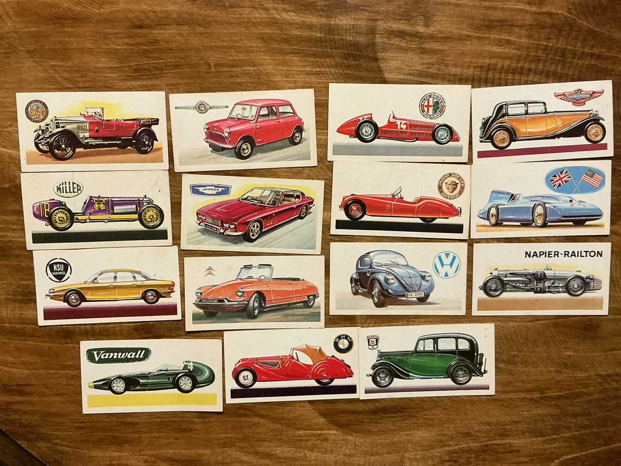 15 1968 Brooke Bond Tea History of the Motor Car Cards