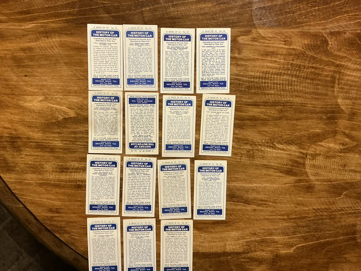 15 1968 Brooke Bond Tea History of the Motor Car Cards - photo 4