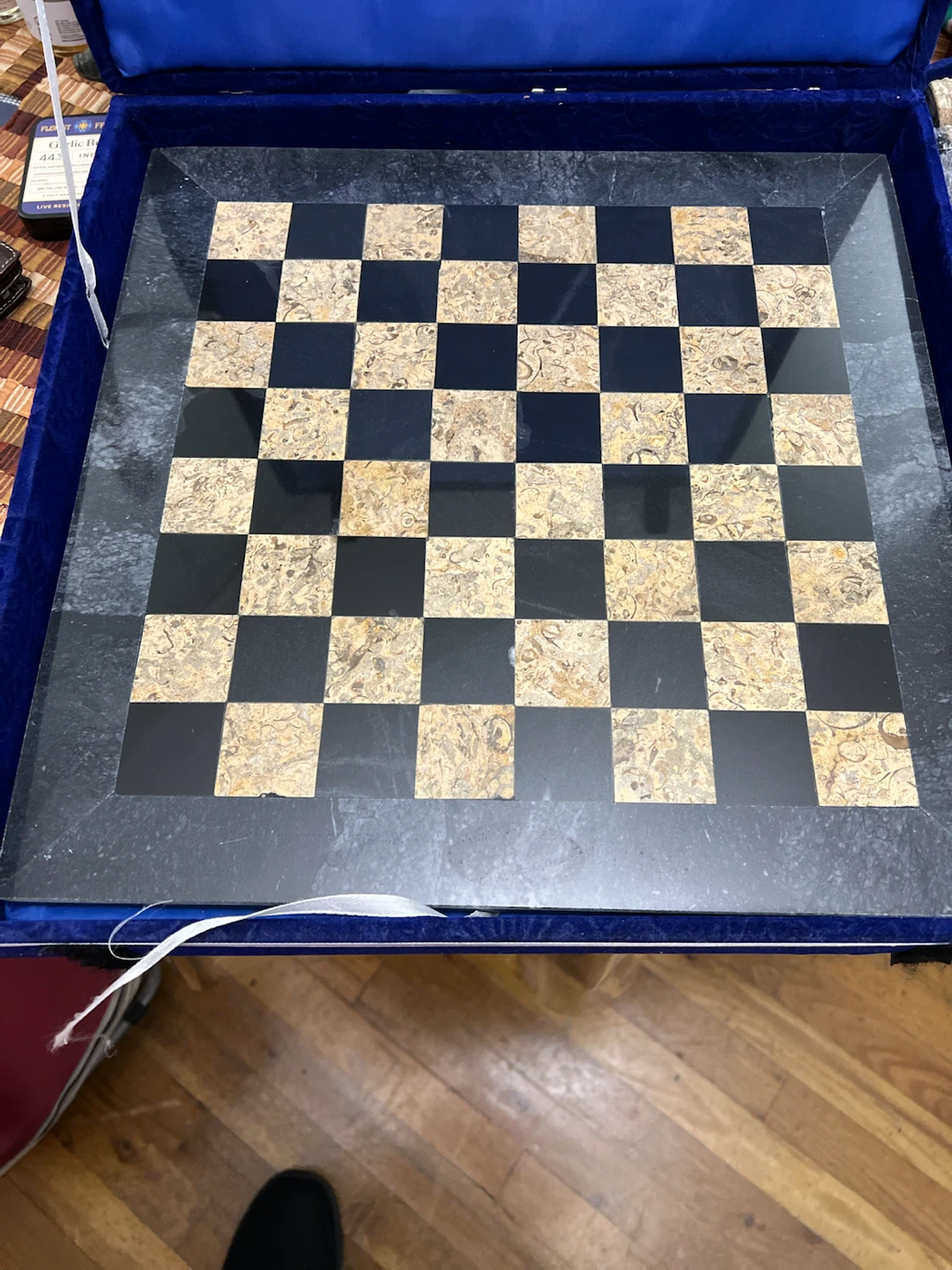 Stone Chess Set with Storage Case - photo 4