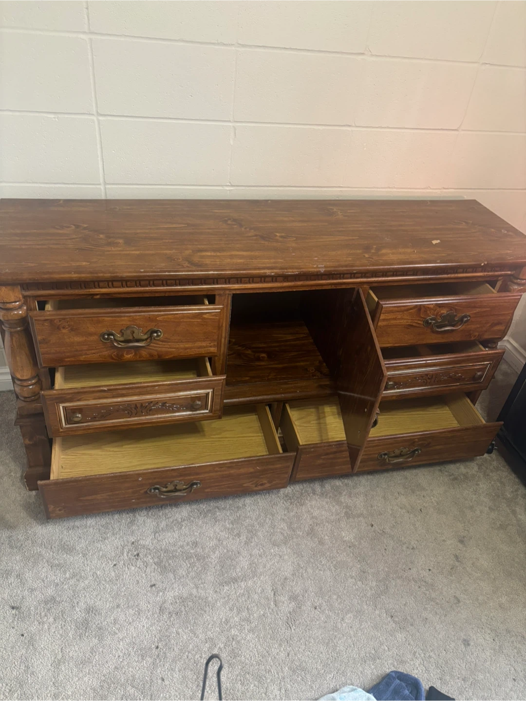 Traditional Wood Dresser with Storage - photo 2