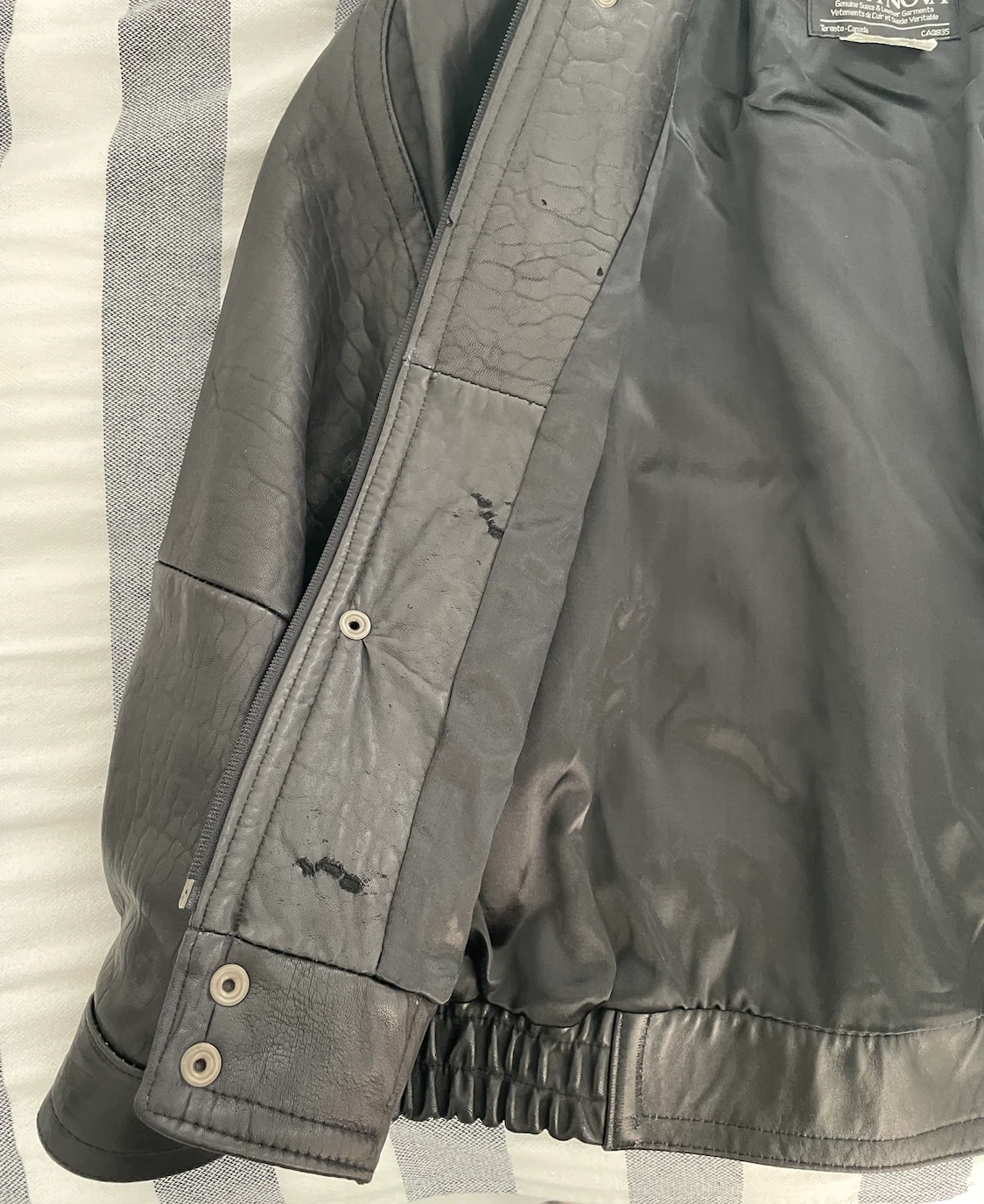 Cosa Nova Leather Bomber Jacket - photo 5