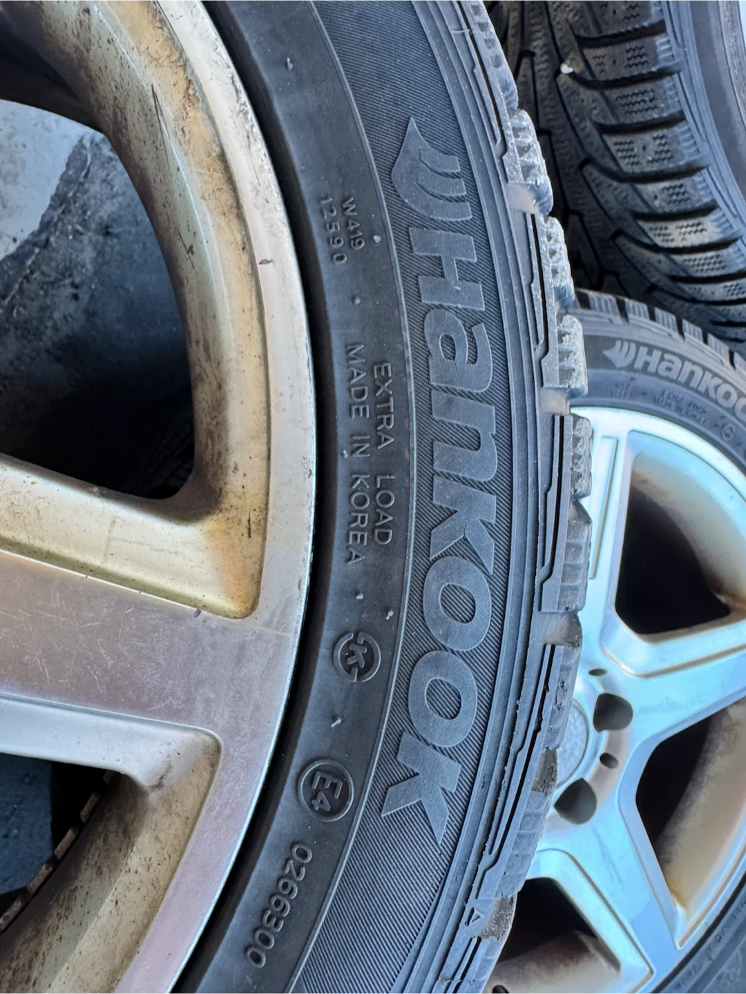 Hankook Winter i*Pike RS Tires with Mercedes Replica Rims