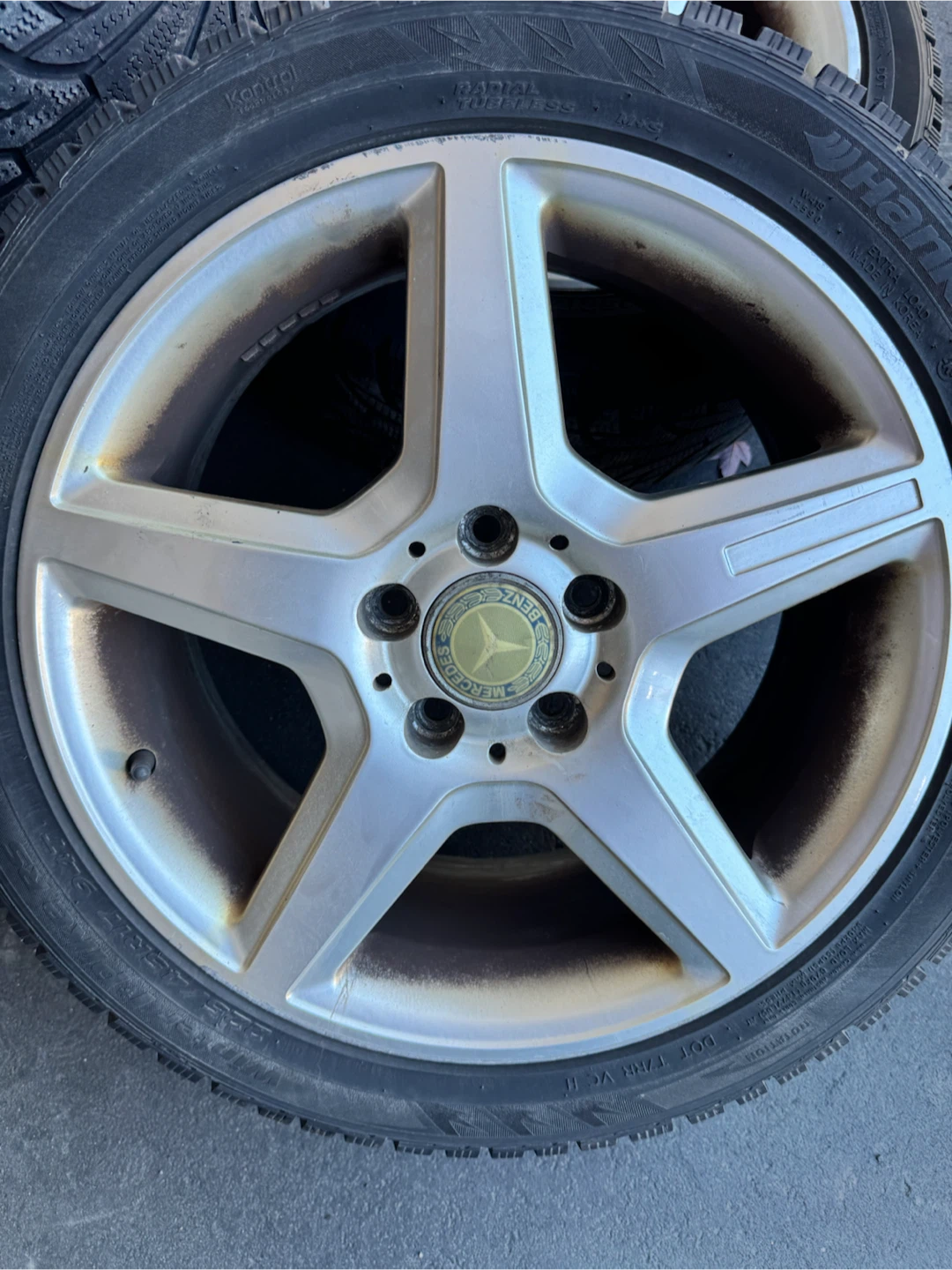 Hankook Winter i*Pike RS Tires with Mercedes Replica Rims - photo 2