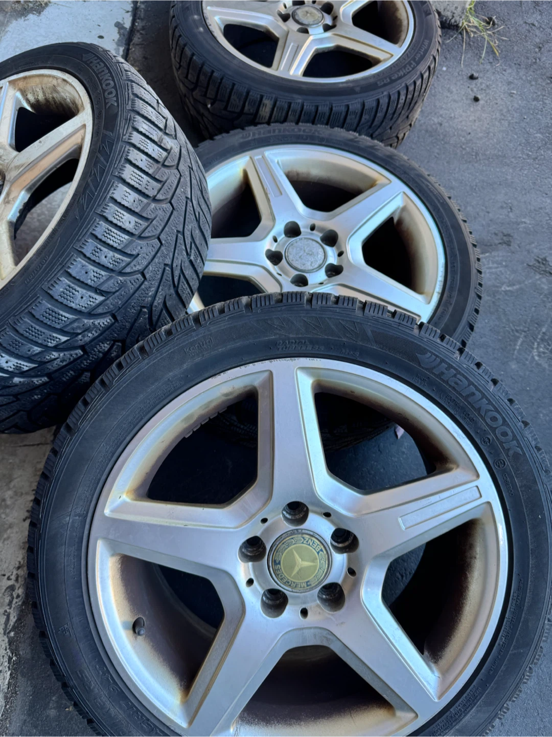 Hankook Winter i*Pike RS Tires with Mercedes Replica Rims - photo 3